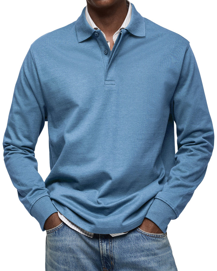 Gabriele™ | Afslappet polo med lange ærmer