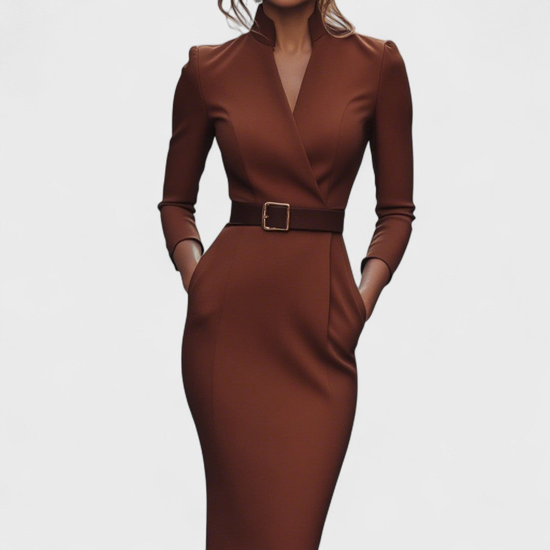 Carla™ | Elegant kjole med bælte