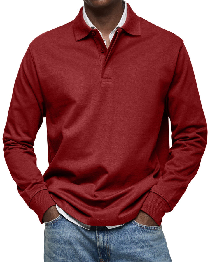 Gabriele™ | Afslappet polo med lange ærmer