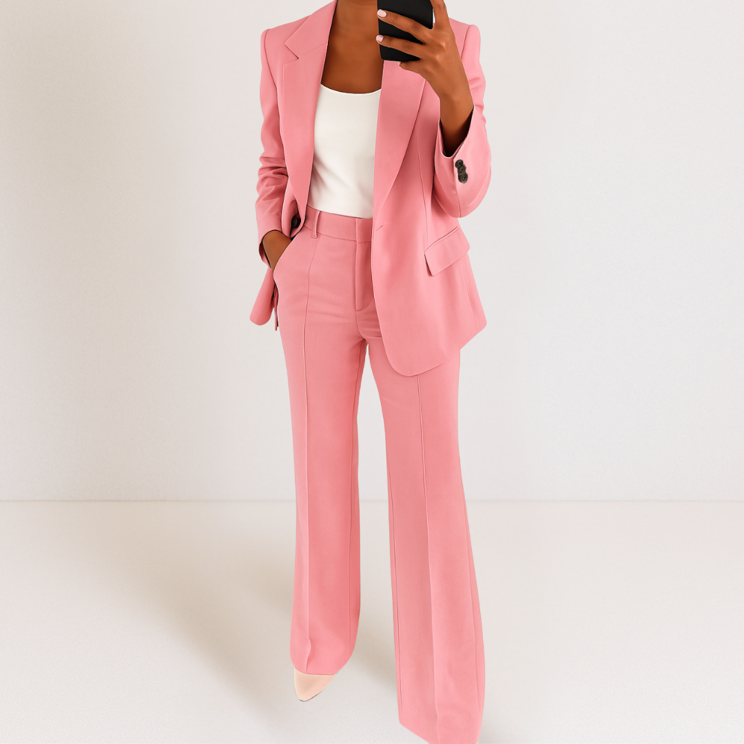 Suzan™ | Elegant damesæt med blazer og bukser