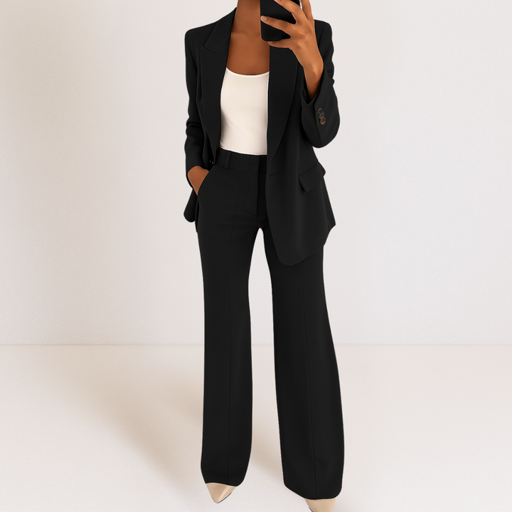 Suzan™ | Elegant damesæt med blazer og bukser