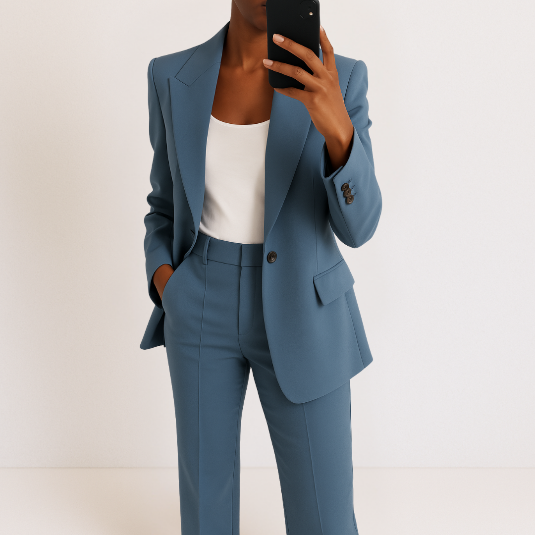 Suzan™ | Elegant damesæt med blazer og bukser