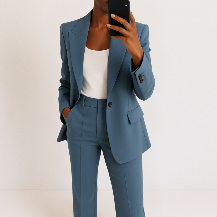 Suzan™ | Elegant damesæt med blazer og bukser