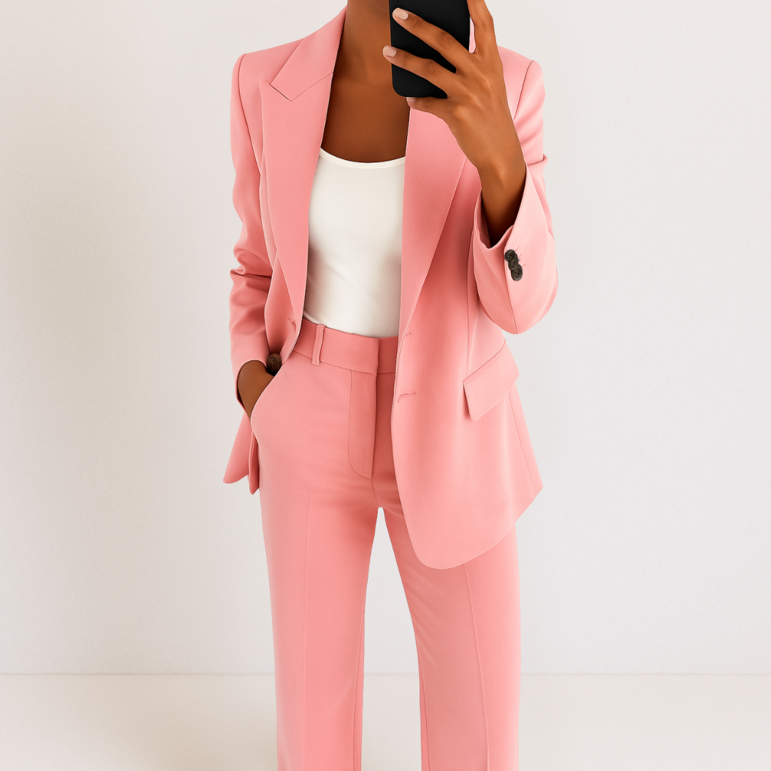 Suzan™ | Elegant damesæt med blazer og bukser
