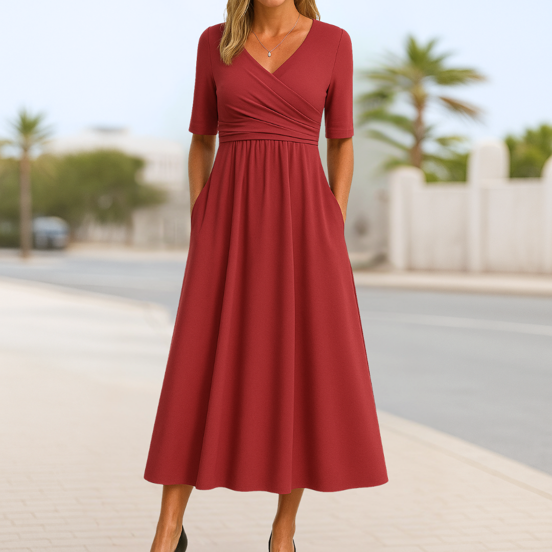 Veronica™ | Elegant midikjole med tidløs charme