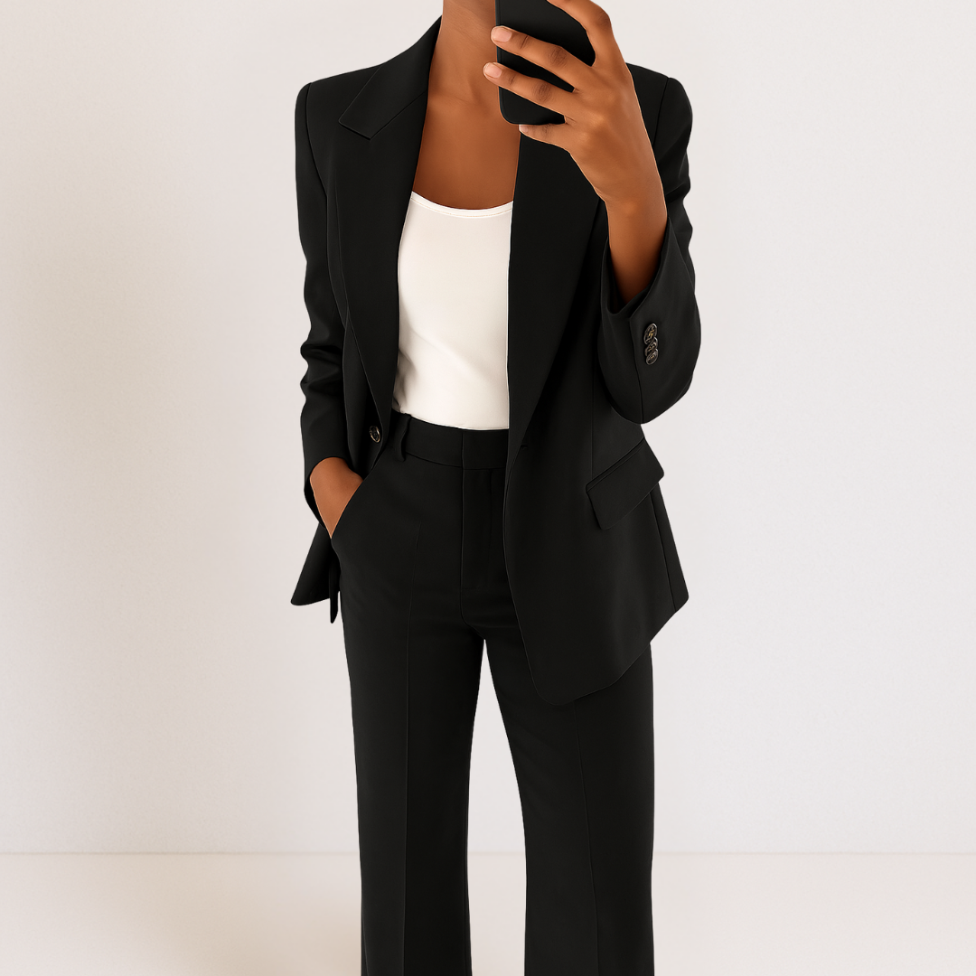 Suzan™ | Elegant damesæt med blazer og bukser