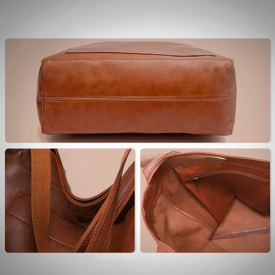 Lisa™ | Elegant shopper i læder