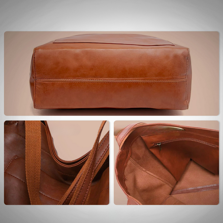 Lisa™ | Elegant shopper i læder