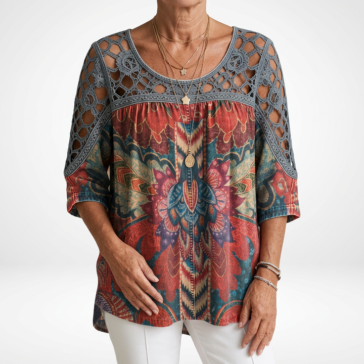 Aurora bluse detalje