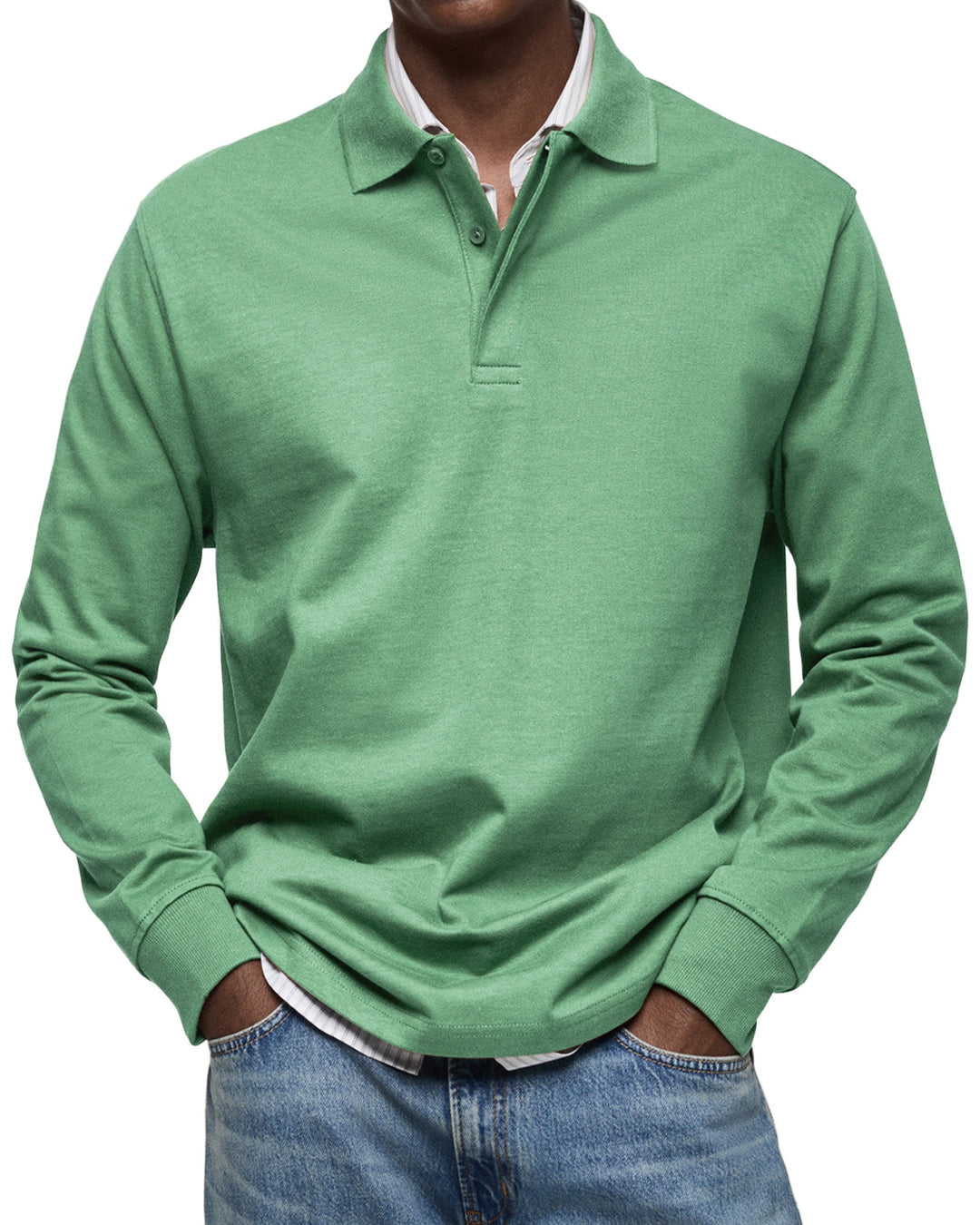 Gabriele™ | Afslappet polo med lange ærmer