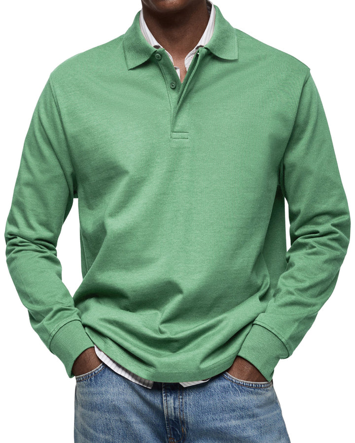 Gabriele™ | Afslappet polo med lange ærmer