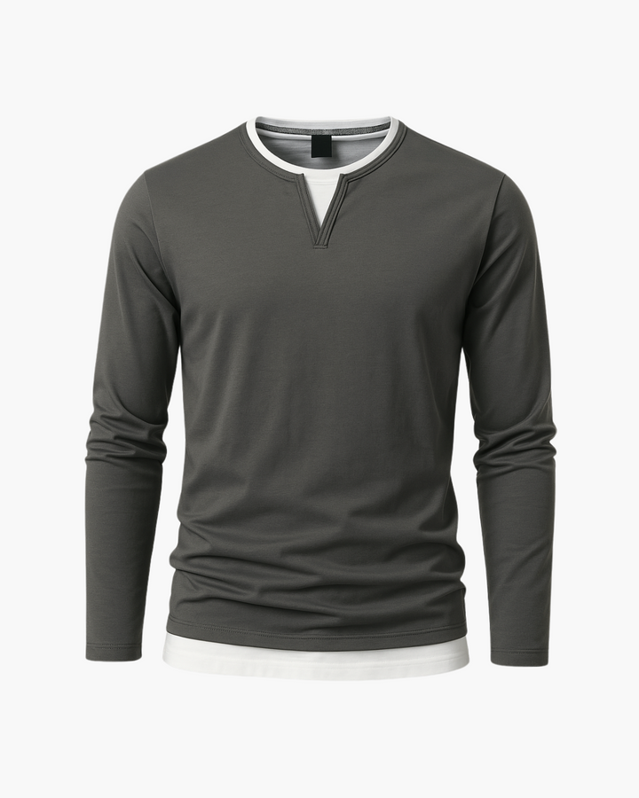 Carmin™ | Herrebluse med lange ærmer