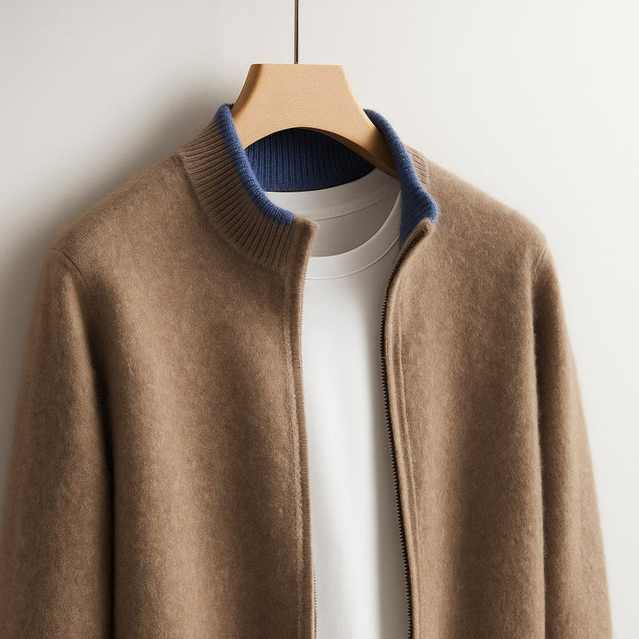 Daniele™ | Premium uldcardigan med lynlås