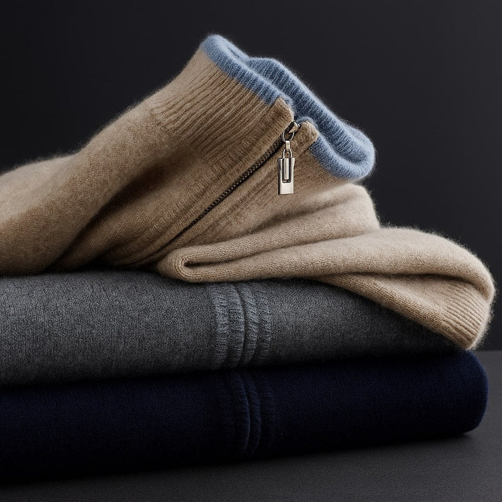Daniele™ | Premium uldcardigan med lynlås