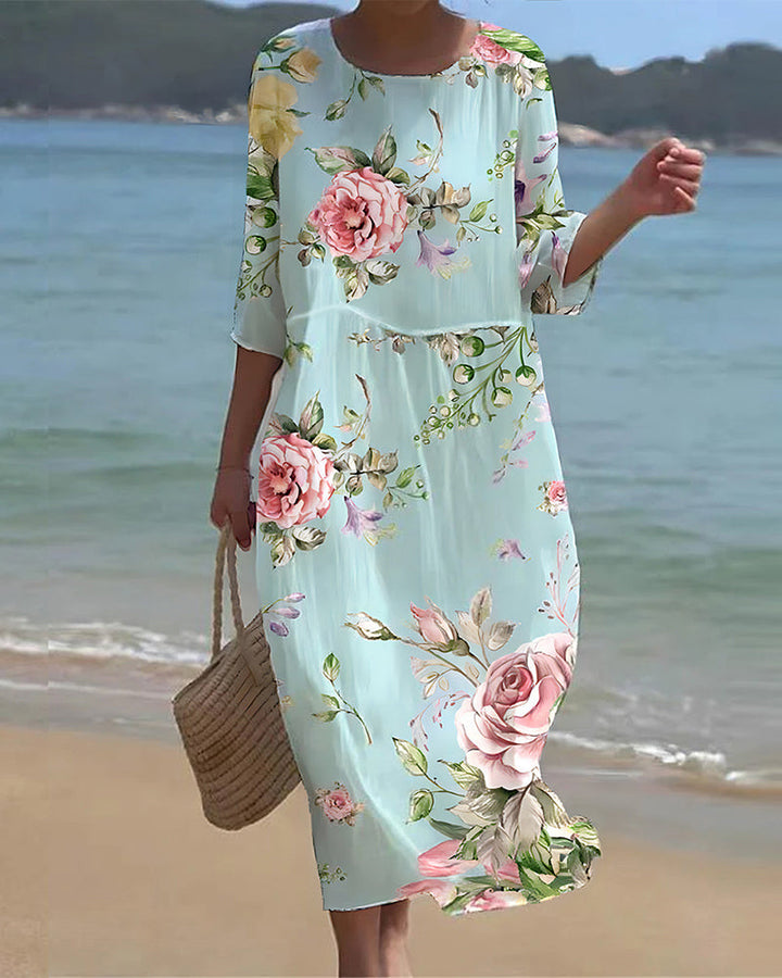 Lavinia™ | Elegant sommerkjole med blomsterprint