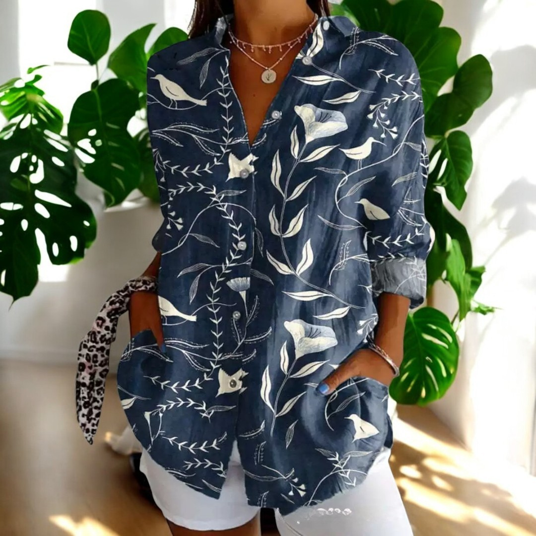 Carrol™ | Elegant bluse med kunstnerisk print