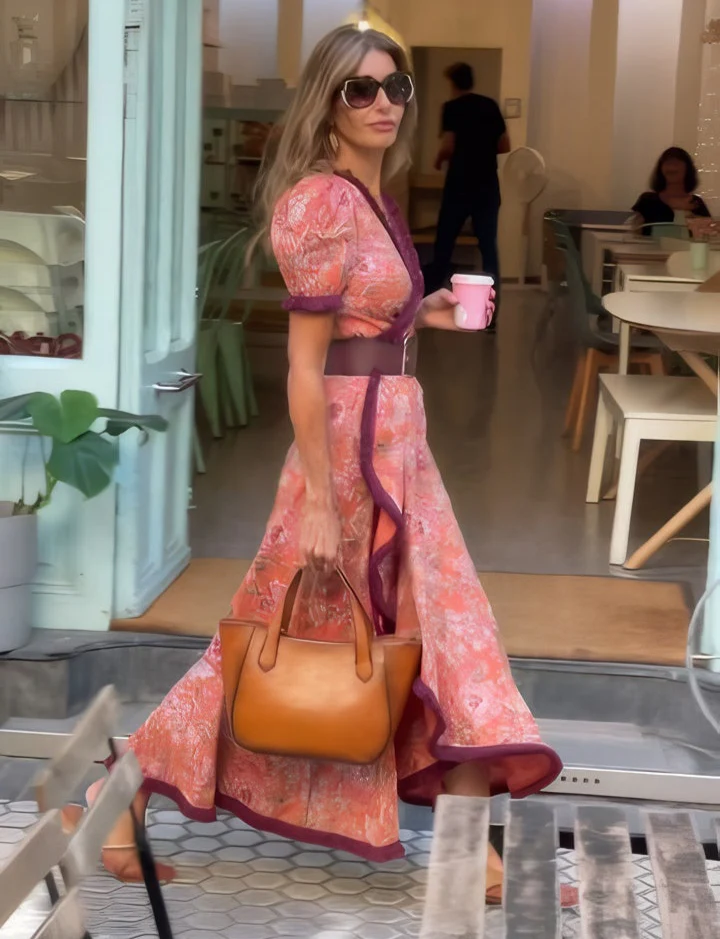Rosalie™ | Elegant omslagskjole med romantisk print