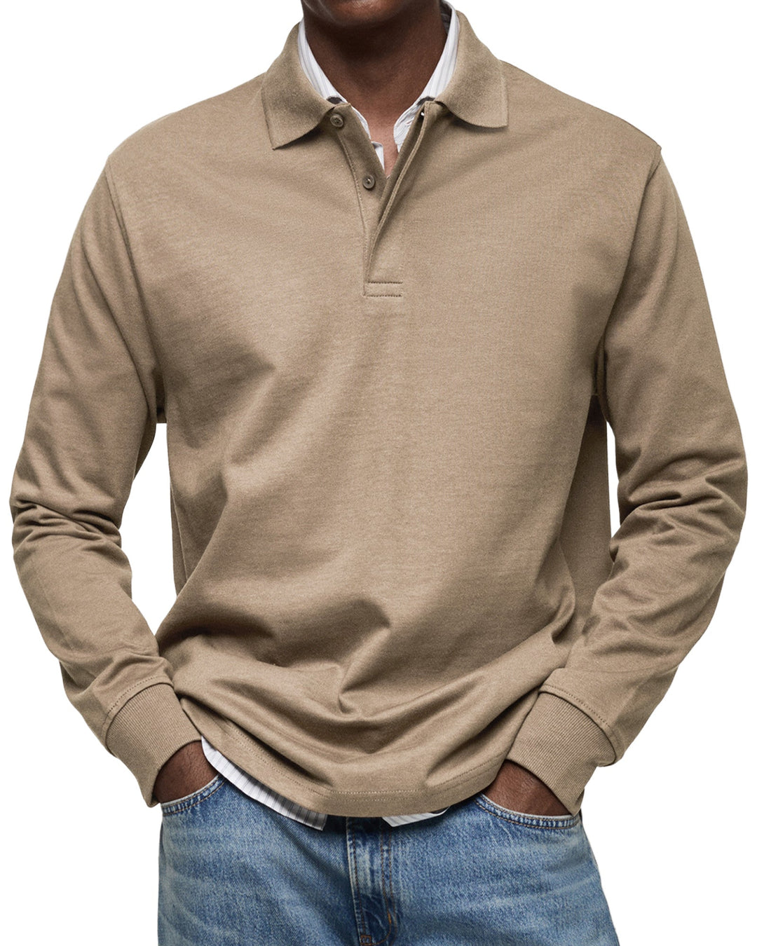 Gabriele™ | Afslappet polo med lange ærmer