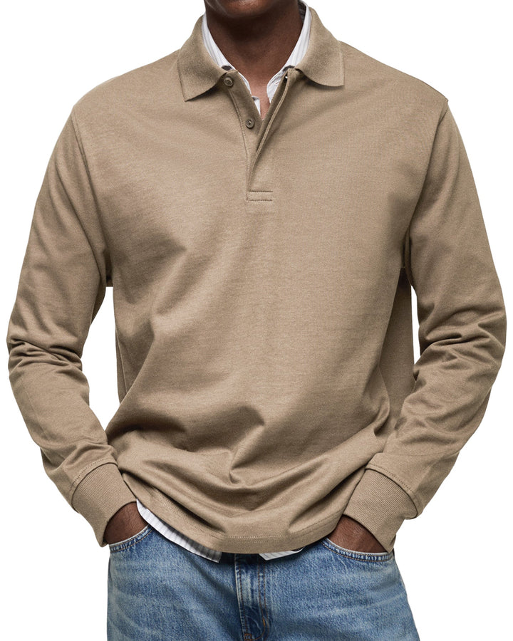 Gabriele™ | Afslappet polo med lange ærmer