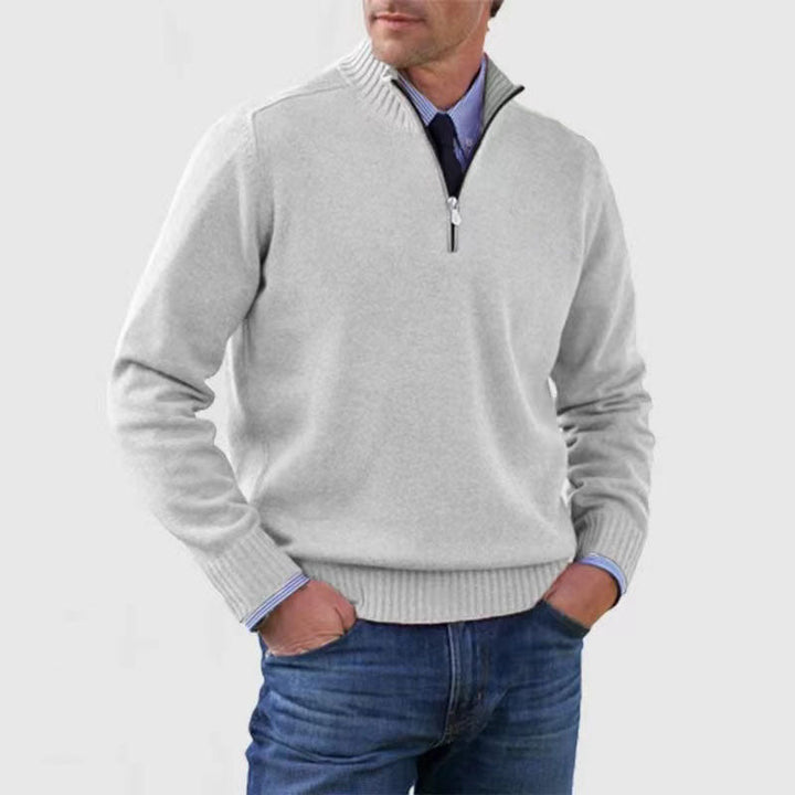 Vittorio™ | Elegant sweater med halv lynlås