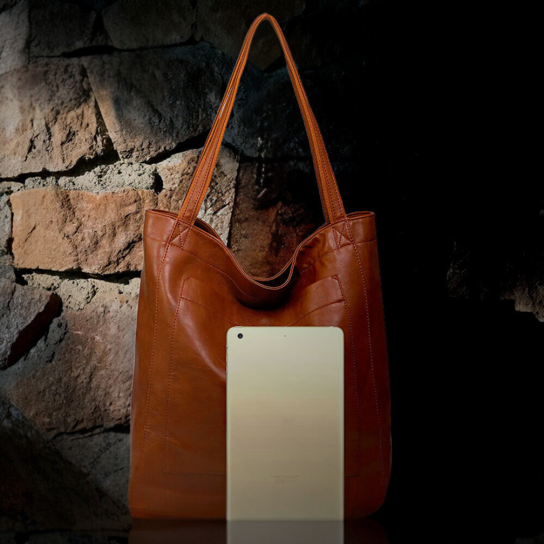 Lisa™ | Elegant shopper i læder