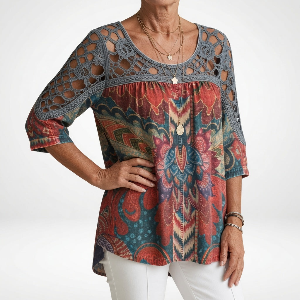 Aurora bluse - produktfoto forfra