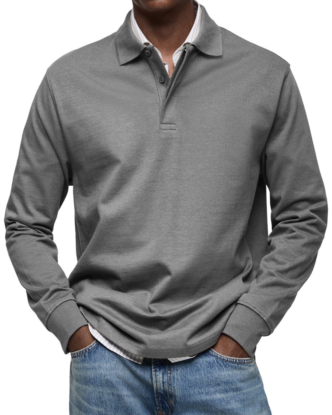 Gabriele™ | Afslappet polo med lange ærmer