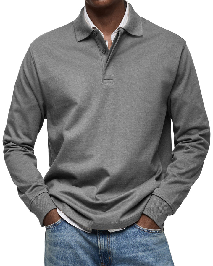 Gabriele™ | Afslappet polo med lange ærmer