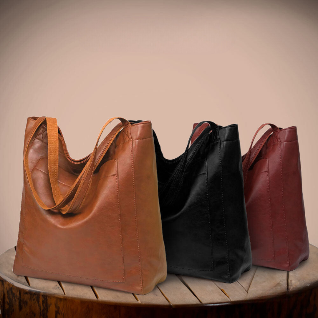 Lisa™ | Elegant shopper i læder