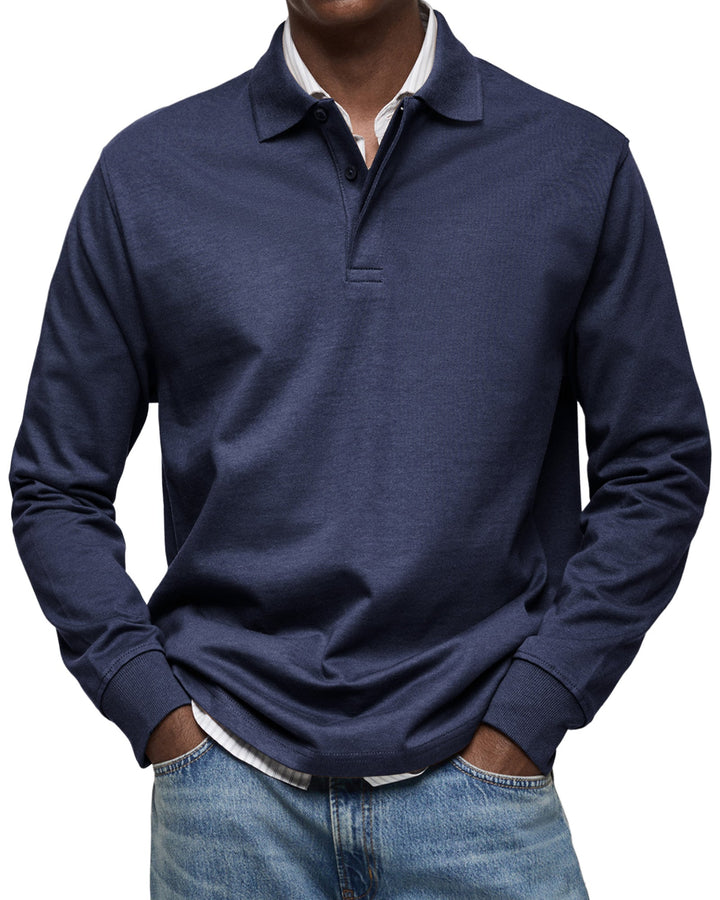 Gabriele™ | Afslappet polo med lange ærmer