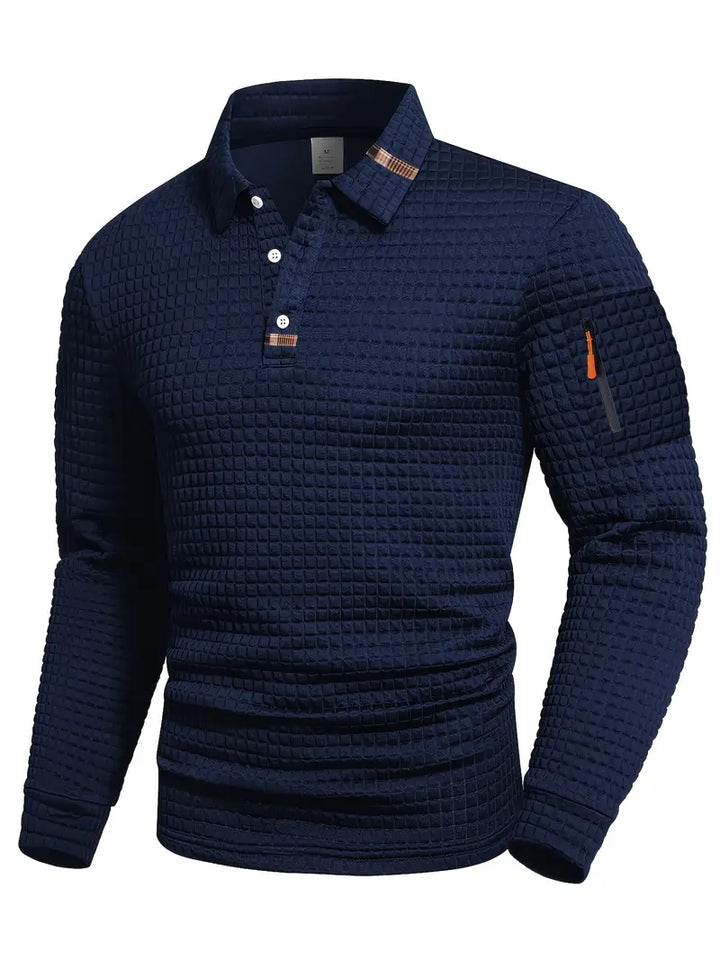 Emilio™ | Struktureret langærmet polo