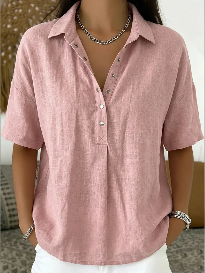 Gitte™ | Blød bluse med V-hals