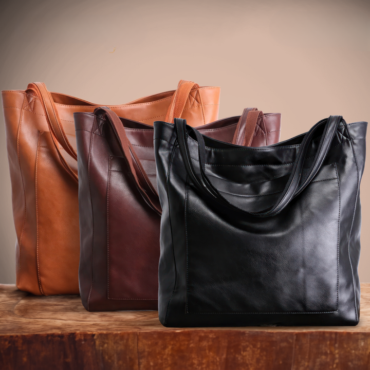 Lisa™ | Elegant shopper i læder