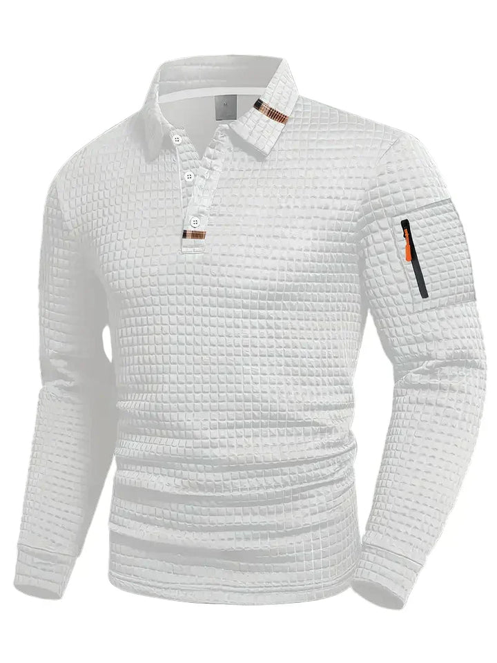 Emilio™ | Struktureret langærmet polo