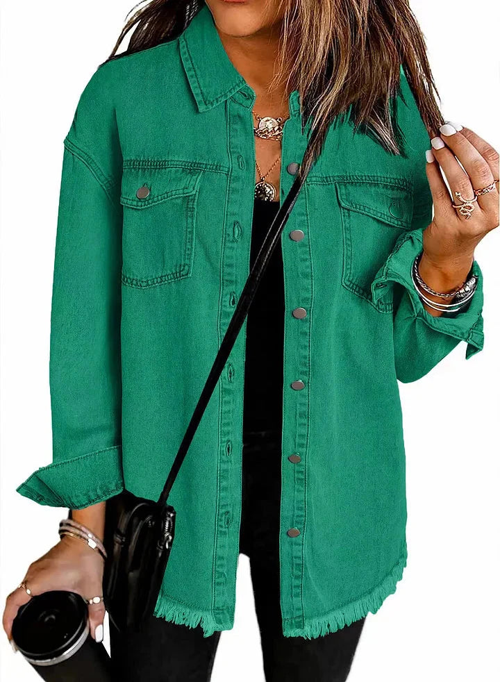 Mette™ | Afslappet denimjakke med lommer