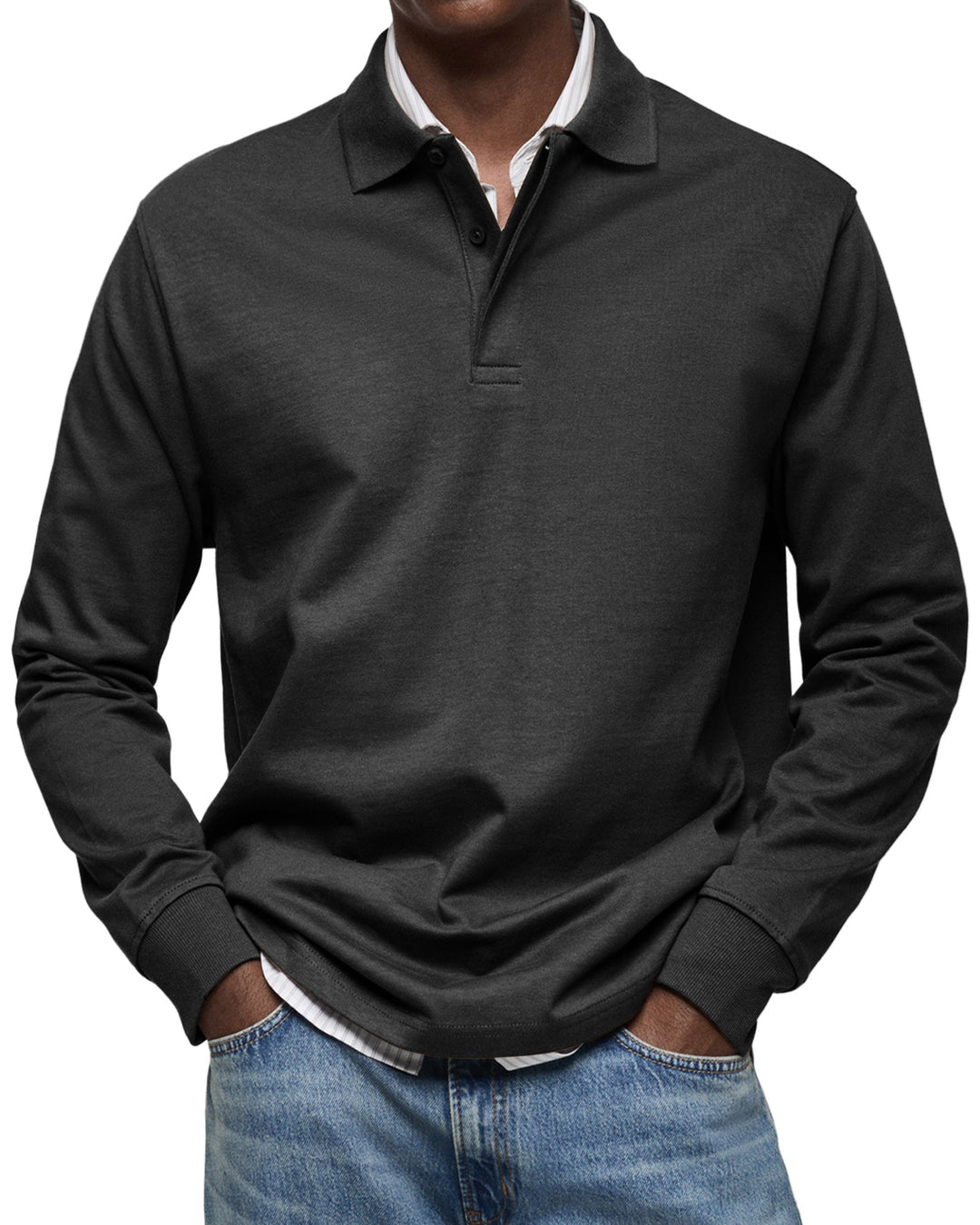 Gabriele™ | Afslappet polo med lange ærmer