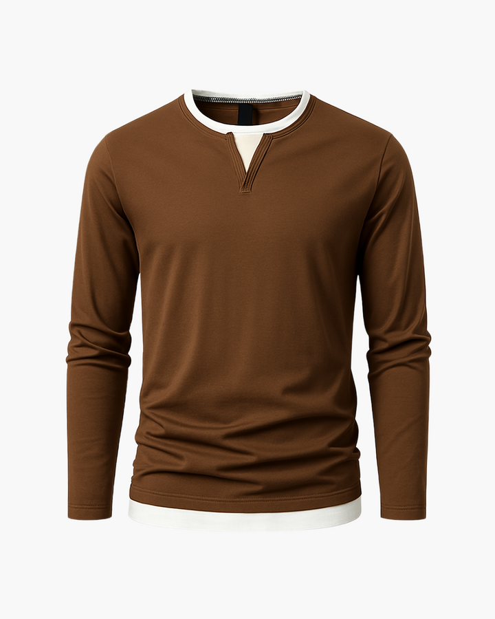 Carmin™ | Herrebluse med lange ærmer