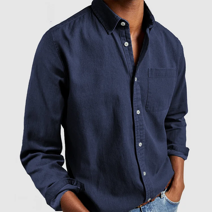 Lewis™ | Afslappet bluse i let bomuld