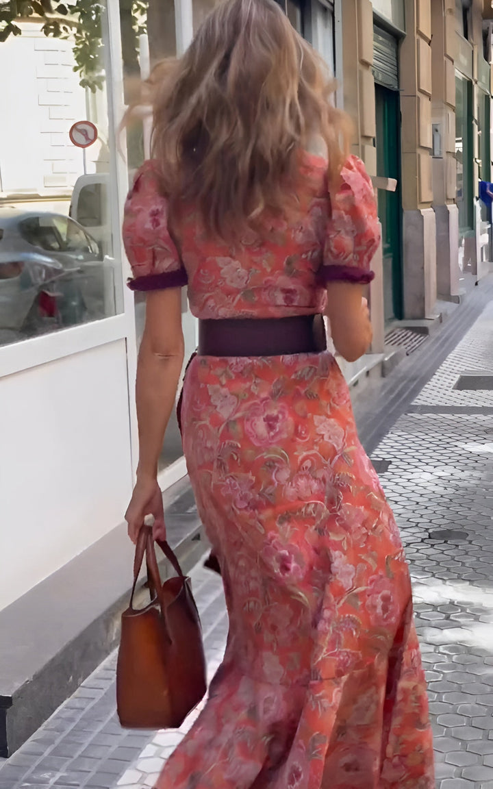 Rosalie™ | Elegant omslagskjole med romantisk print