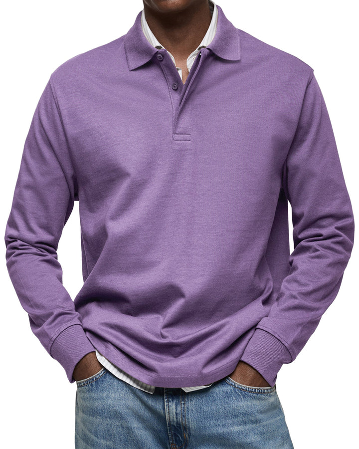 Gabriele™ | Afslappet polo med lange ærmer
