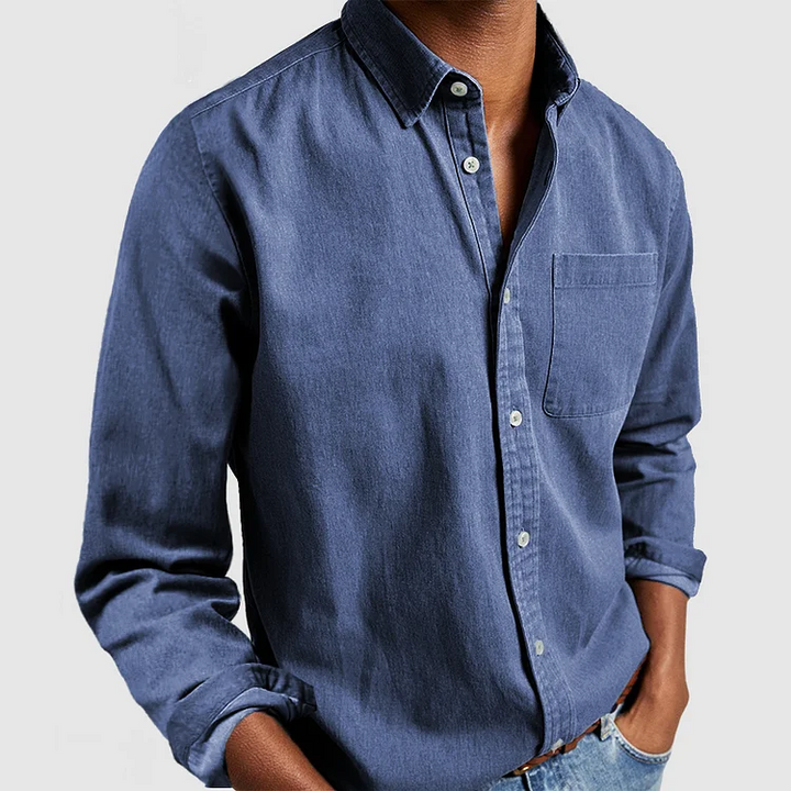 Lewis™ | Afslappet bluse i let bomuld