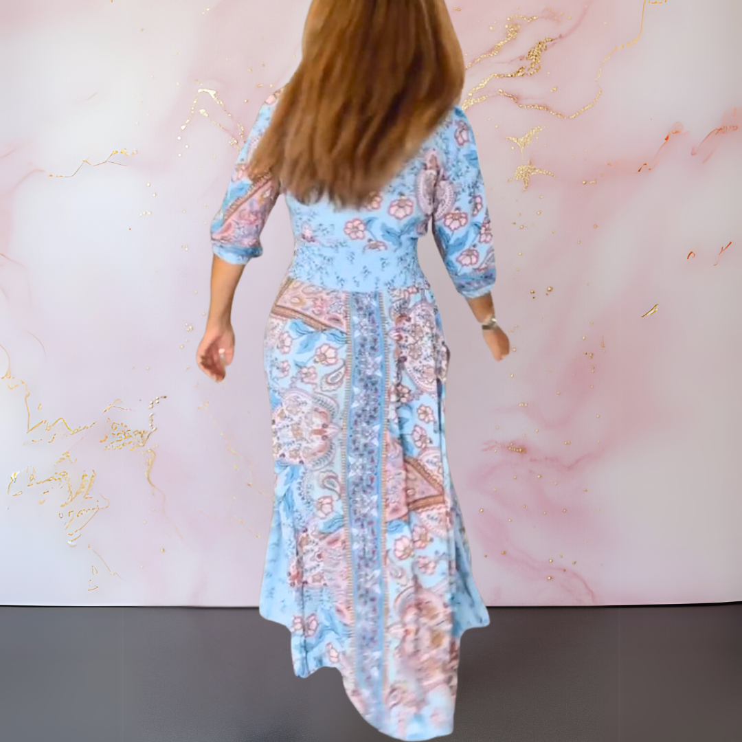 Anita™ | Elegant boho-maxikjole med bælte