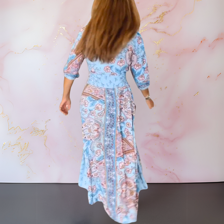 Anita™ | Elegant boho-maxikjole med bælte
