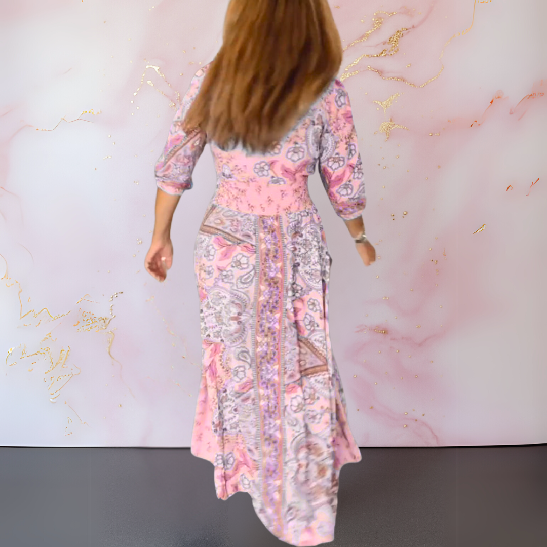 Anita™ | Elegant boho-maxikjole med bælte