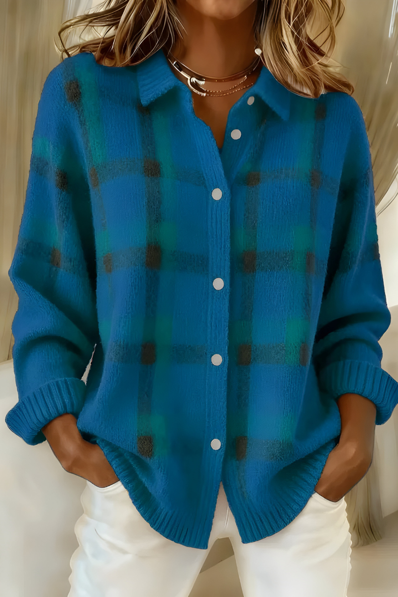 Anna™ | Blød og omsluttende ternet cardigan