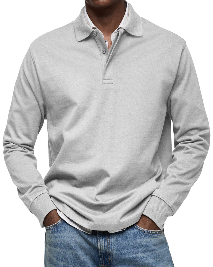 Gabriele™ | Afslappet polo med lange ærmer