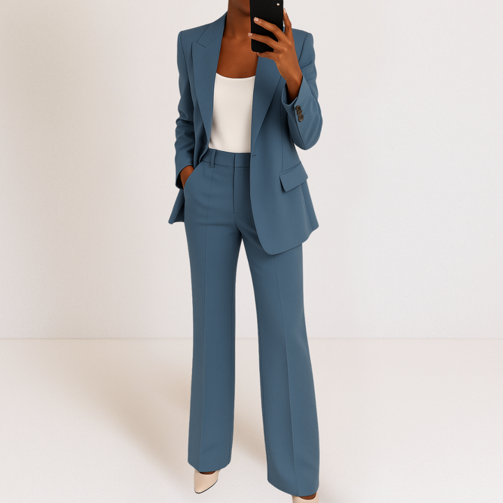 Suzan™ | Elegant damesæt med blazer og bukser