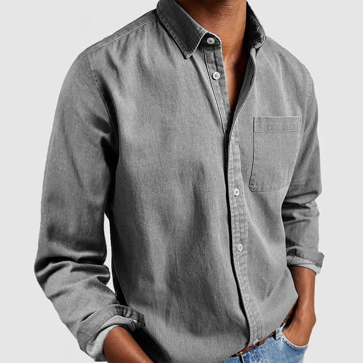 Lewis™ | Afslappet bluse i let bomuld