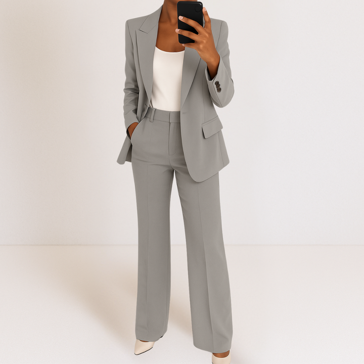 Suzan™ | Elegant damesæt med blazer og bukser