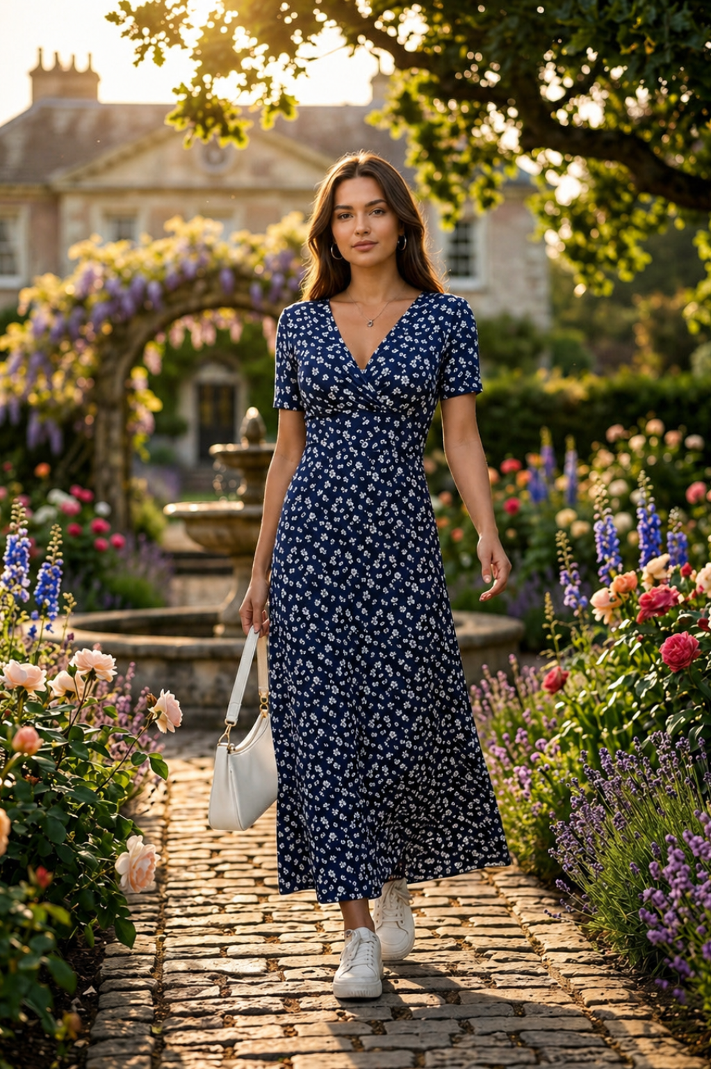 Anette™ | Blomstret sommerkjole